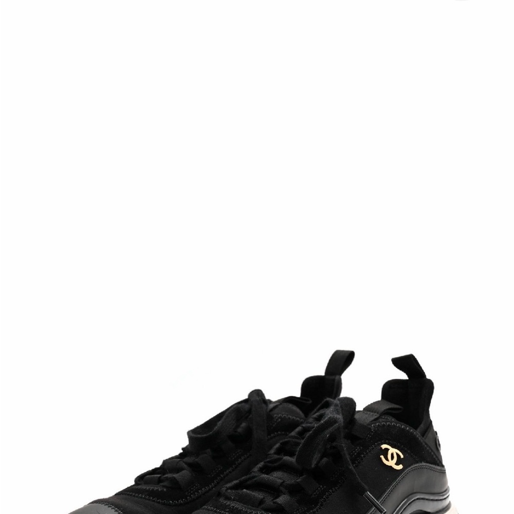 CHANEL Women's Sleek Black Sneakers - Picture 5 of 9